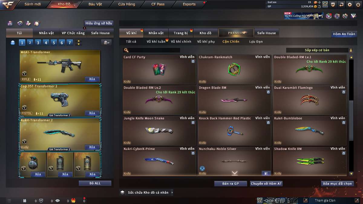 shop acc cf uy tin gia re